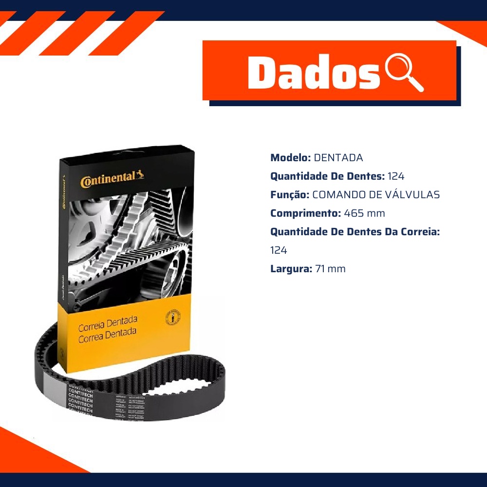 Correia Dentada Sincronizadora - Contitech - CT630