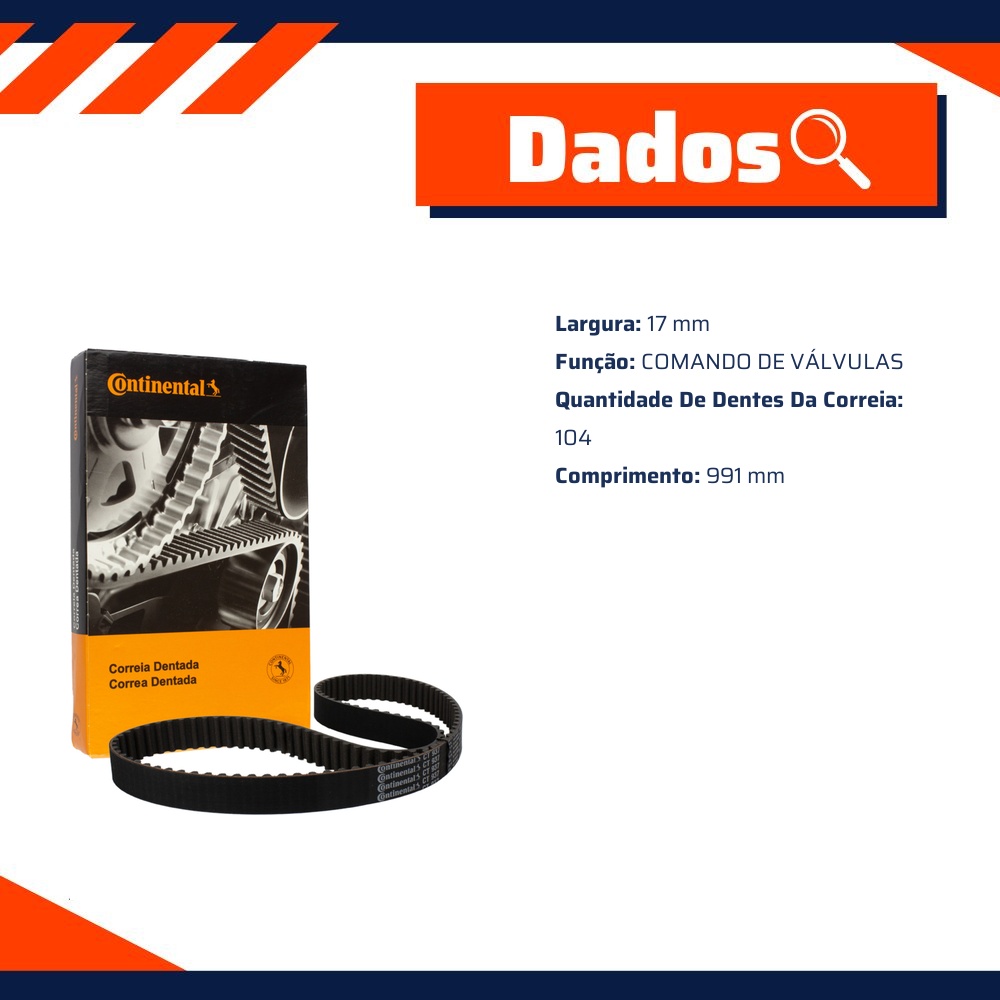 Correia Dentada Sincronizadora - Contitech - CT718