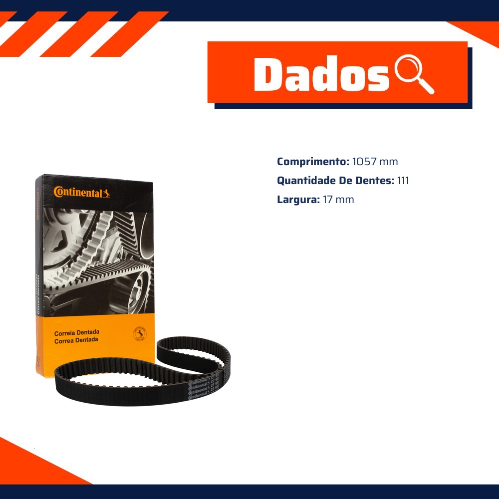 Correia Dentada Sincronizadora - Contitech - CT874