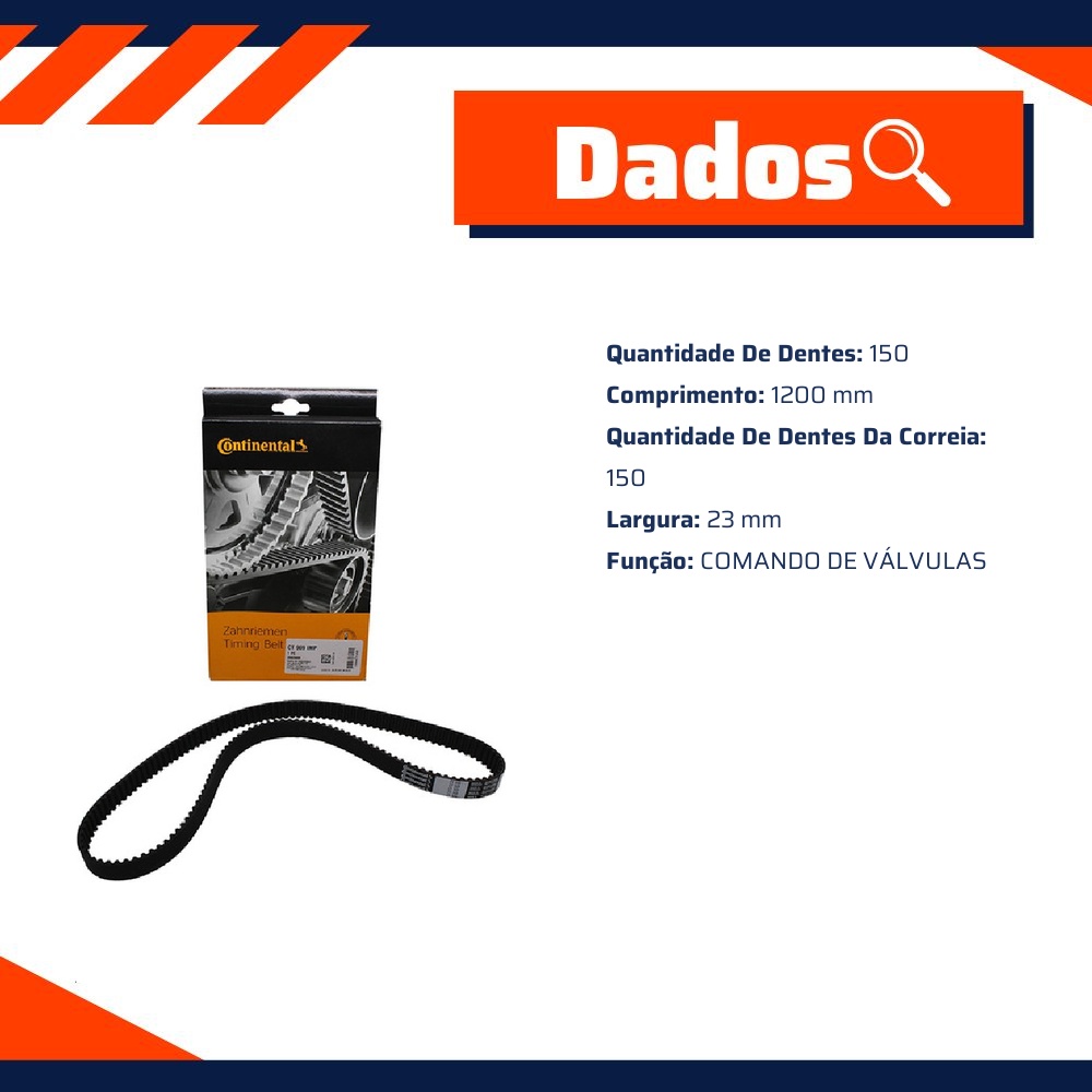 Correia Dentada Sincronizadora - Contitech - CT909