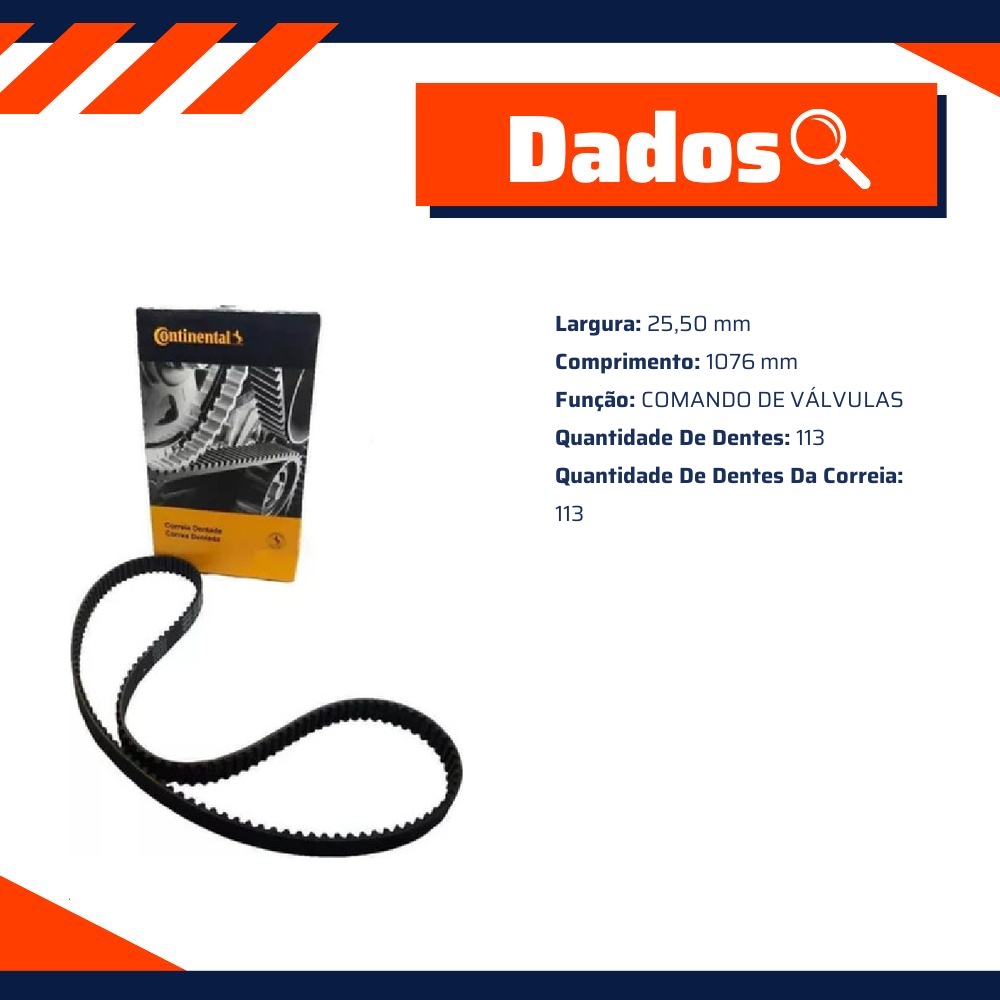 Correia Dentada Sincronizadora - Contitech - CT937