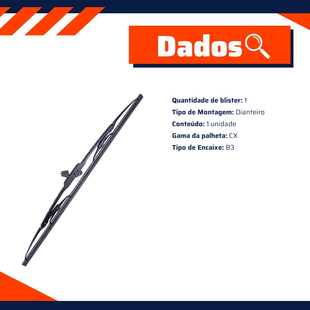 Palheta do Limpador de Para Brisa - Valeo - CX175