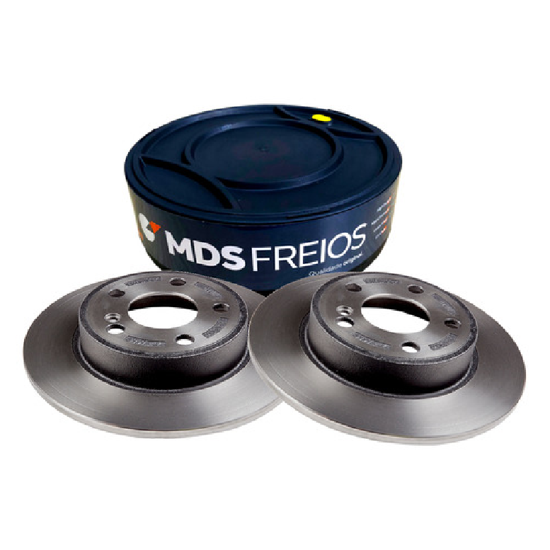 Par Disco de Freio Traseiro Sólido - MDS - D087F