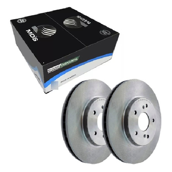 Par Disco de Freio Dianteiro Ventilado - MDS - D087G