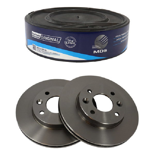 Par Disco de Freio Dianteiro Ventilado - MDS - D572