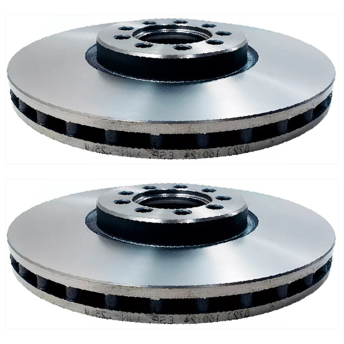 Par Disco de Freio Dianteiro Ventilado - MDS - D72D