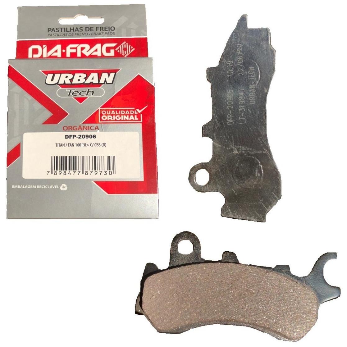 Pastilha de Freio Dianteira para Honda CG 160 - Dia-Frag - DFP-20906