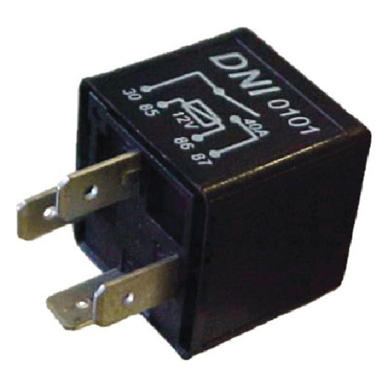 Relê Auxiliar 12V Plástico 40 Ah - DNI - 0101