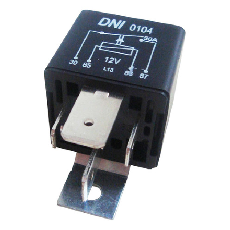 Relé Auxiliar de Uso Geral 12V 4 Terminais 2 Largos para Ferrari 550 MARANELLO - DNI - DNI 0104