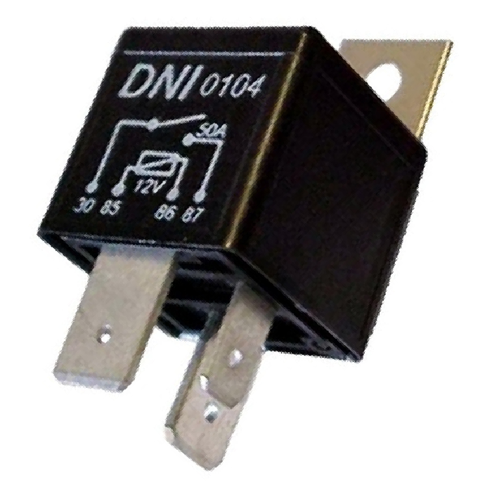 Relé Auxiliar de Uso Geral 12V 4 Terminais 2 Largos para Ferrari 550 MARANELLO - DNI - DNI 0104