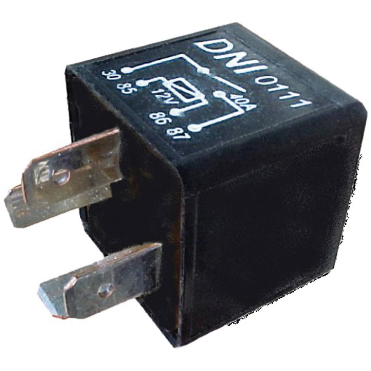 Relê Auxíliar 12V 4 Terminais - DNI - 0111