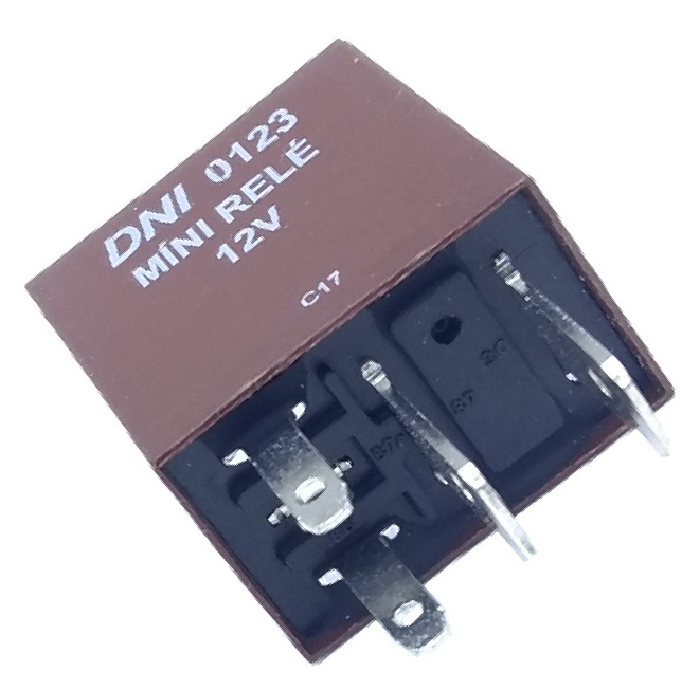 Relê auxiliar 12V - 4 terminais universal - DNI - 0123