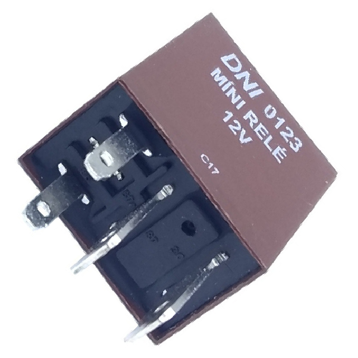 Relê auxiliar 12V - 4 terminais universal - DNI - 0123