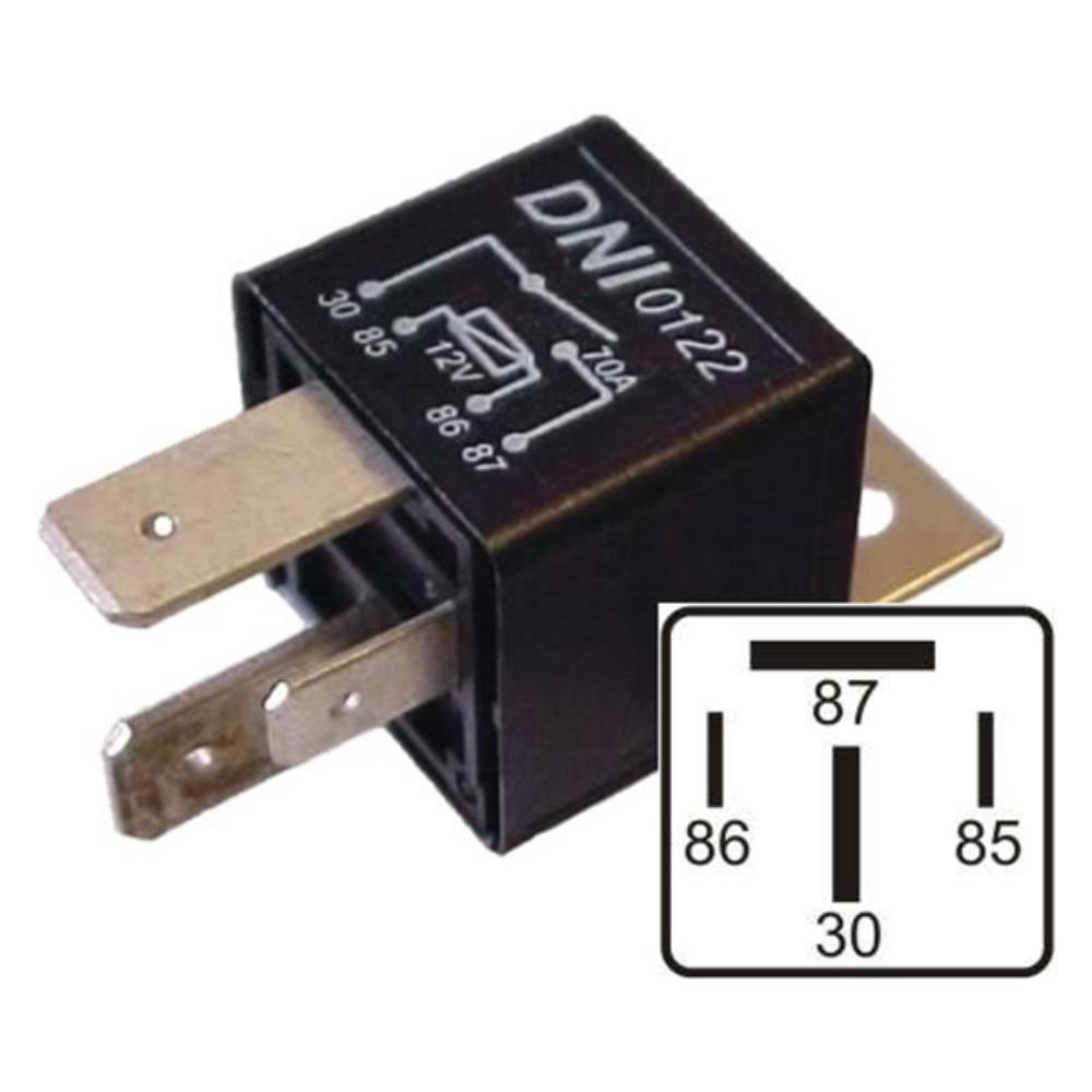 Relê 12V Auxiliar - DNI - 0122