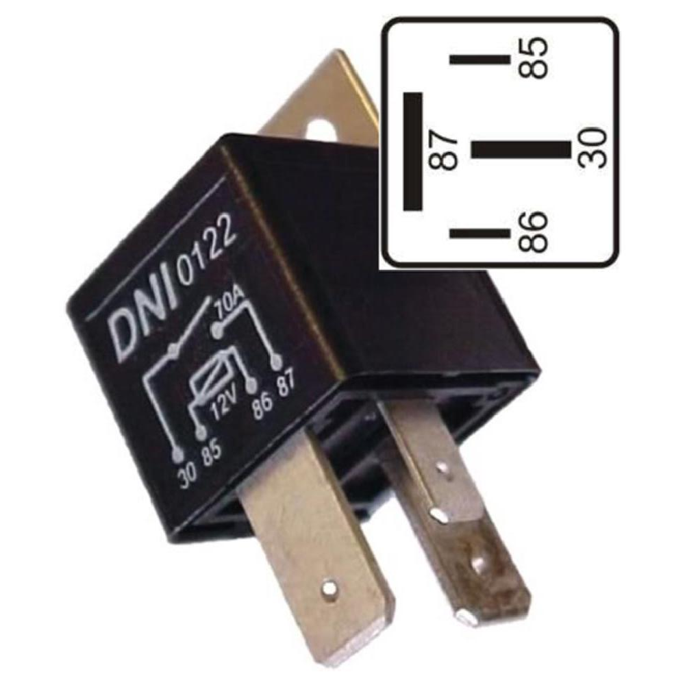 Relê 12V Auxiliar - DNI - 0122