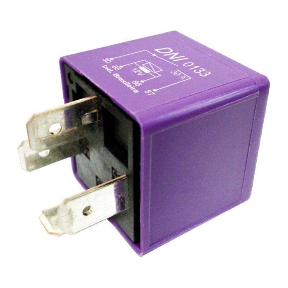 Relê 12V Auxiliar Plástico - DNI - 0133