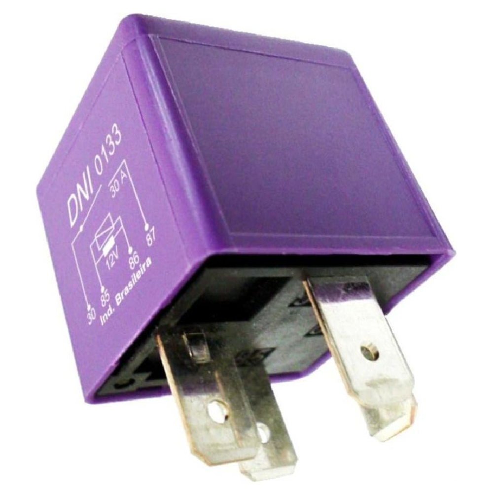 Relê 12V Auxiliar Plástico - DNI - 0133