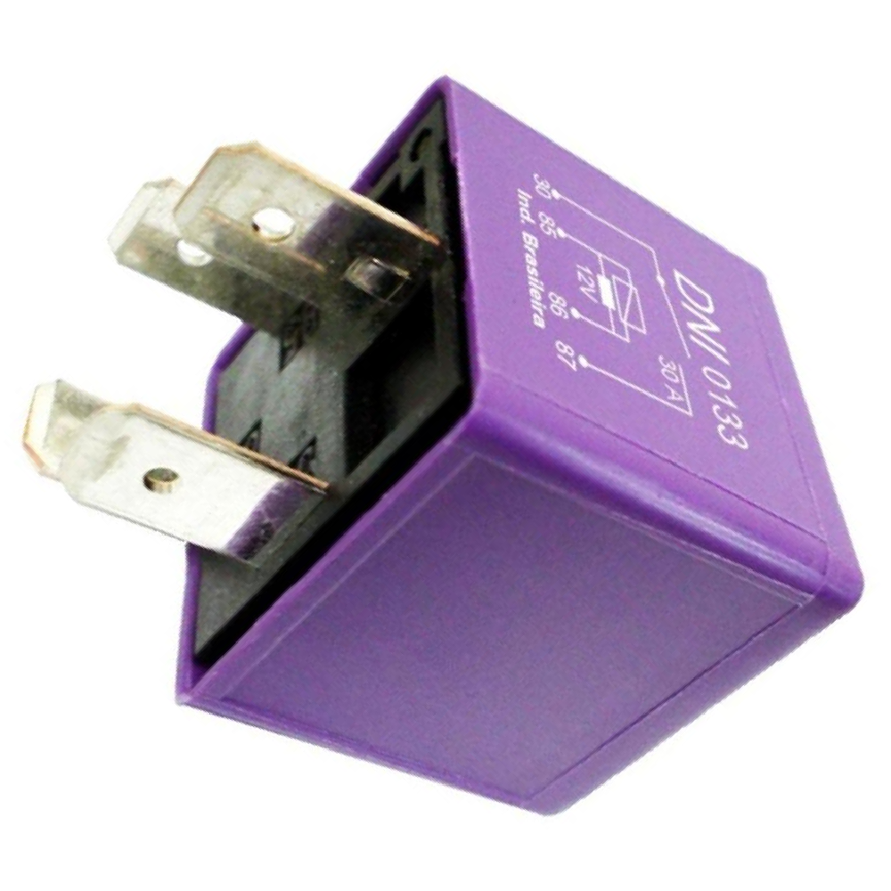Relê 12V Auxiliar Plástico - DNI - 0133