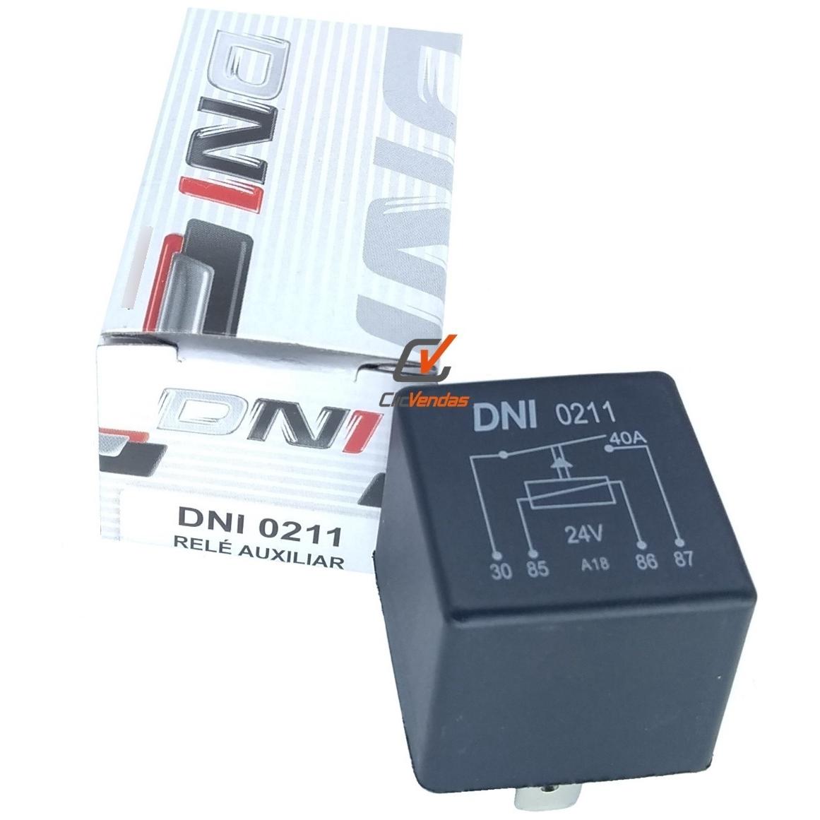 Relê Auxiliar 24V - DNI - 0211