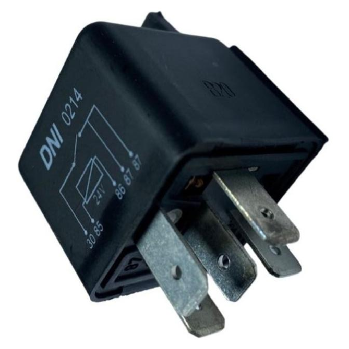 Relê Auxiliar 24V Plástico 5 Conexões - DNI - 0214