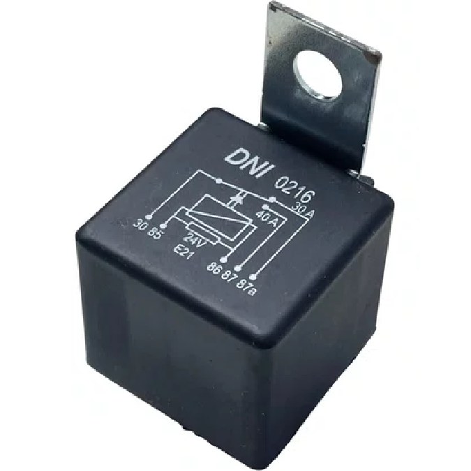 Relé Auxiliar Universal 24V 40A 30A - DNI - 0216