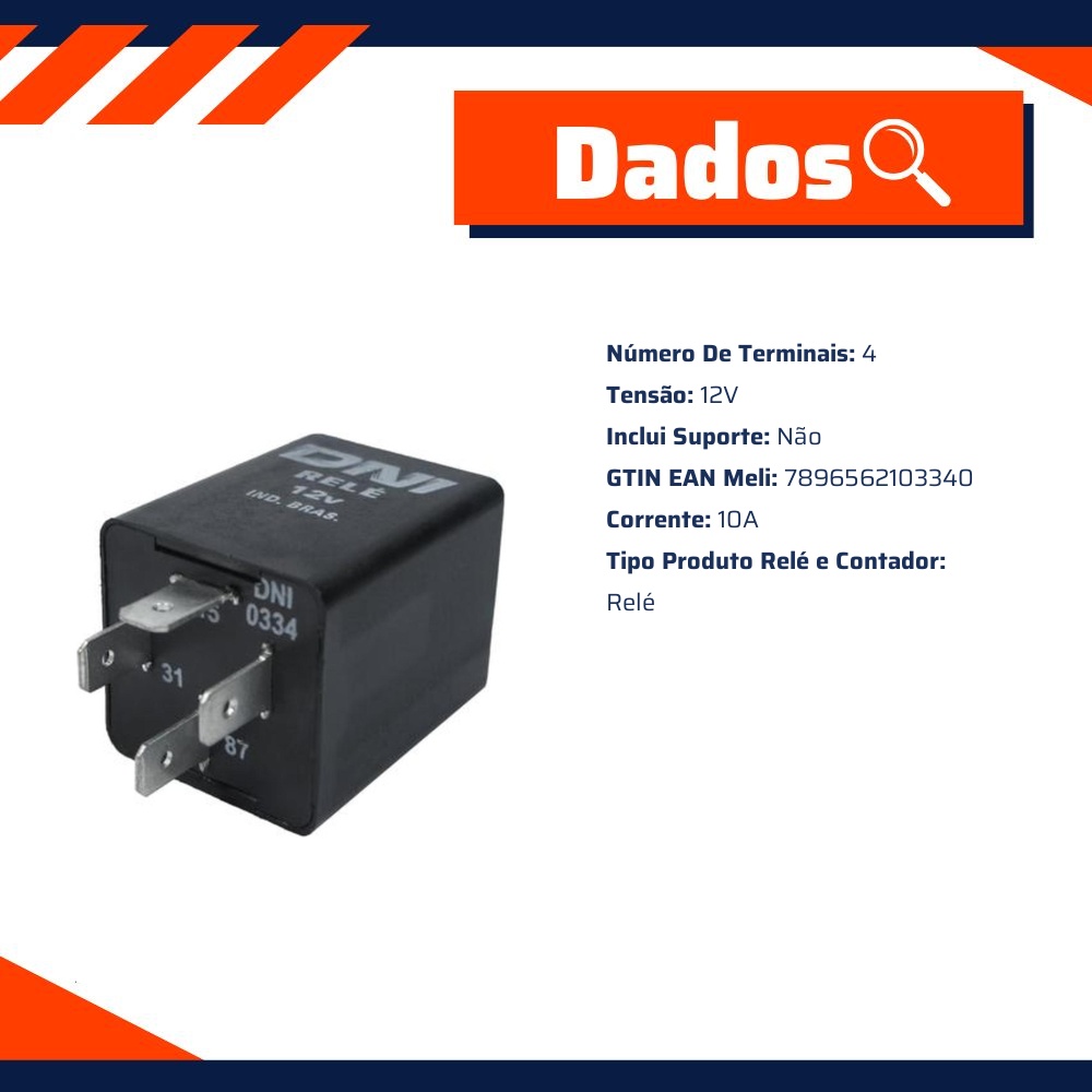 Relê Temporizador 12V - DNI - 0334