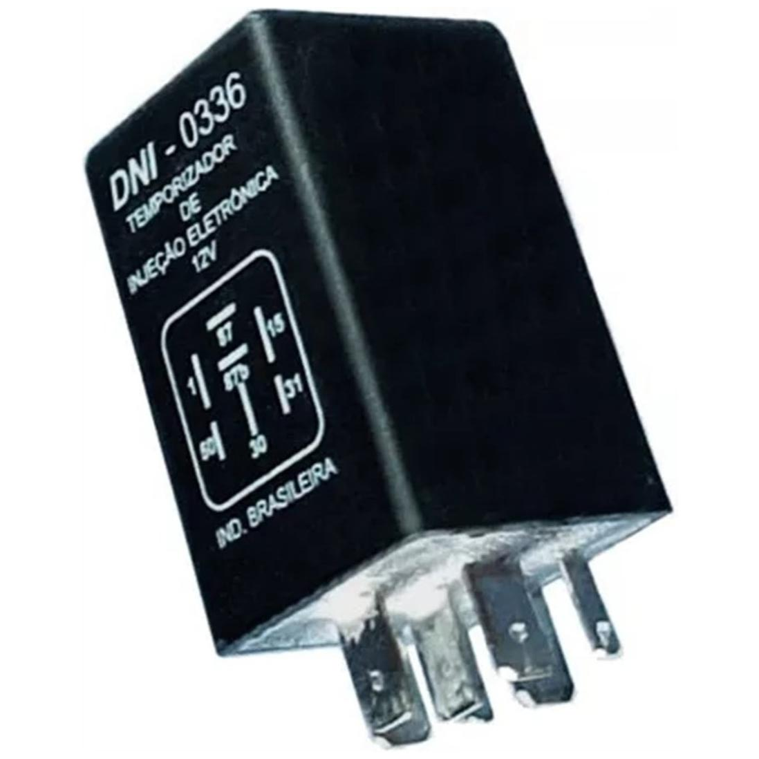 Relê Auxiliar 12V Plástico 7 Conexões - DNI - 0336
