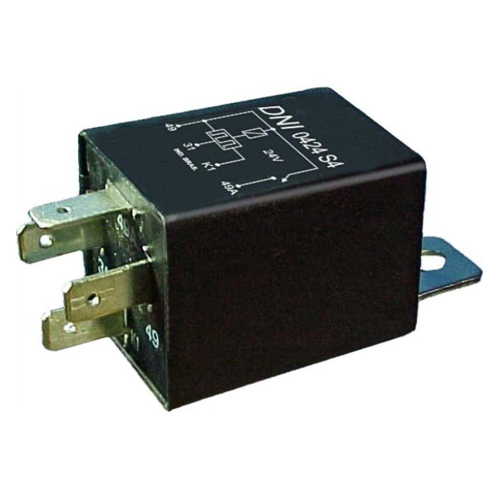 Relê 24V 500W Preto - DNI - 0424-S4
