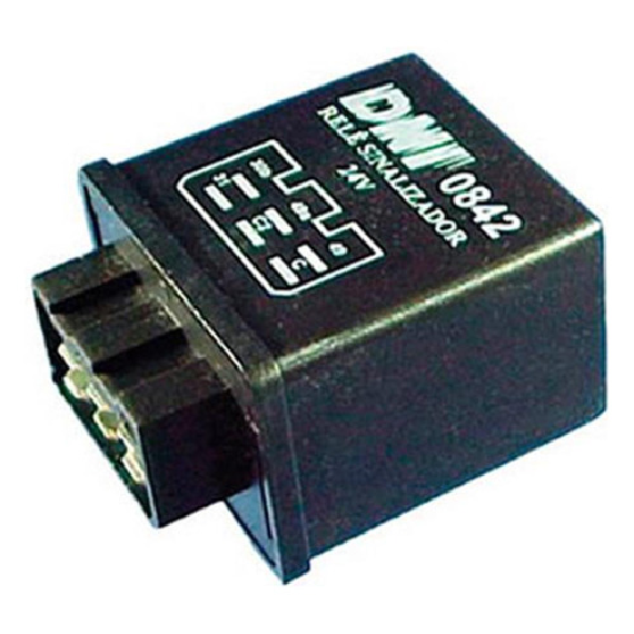 Relê Comando Pisca 24V Plástico 6 Conexões - DNI - 0842
