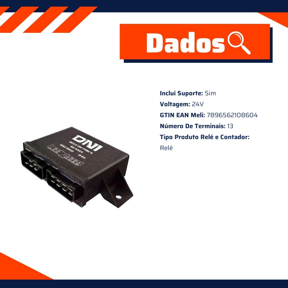 Relé de Pisca 24V - DNI - 0860