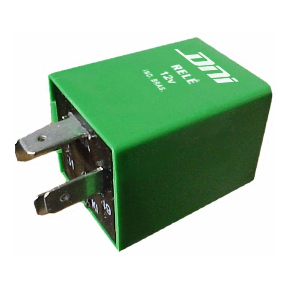 Relê Auxiliar 12V 4 Terminais Verde - DNI - 1106