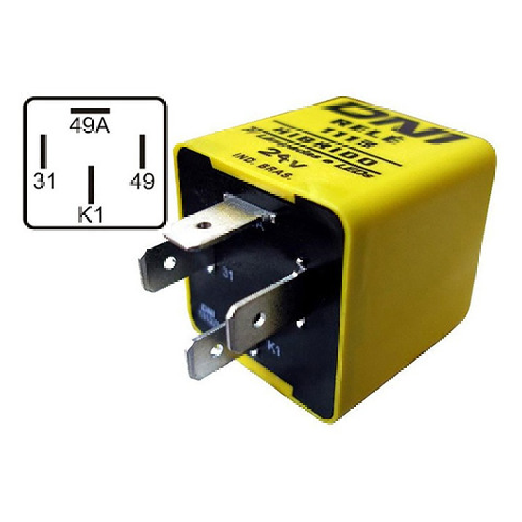 Relé 24V Híbrido para Lanternas de LED e Comuns - DNI - 1113