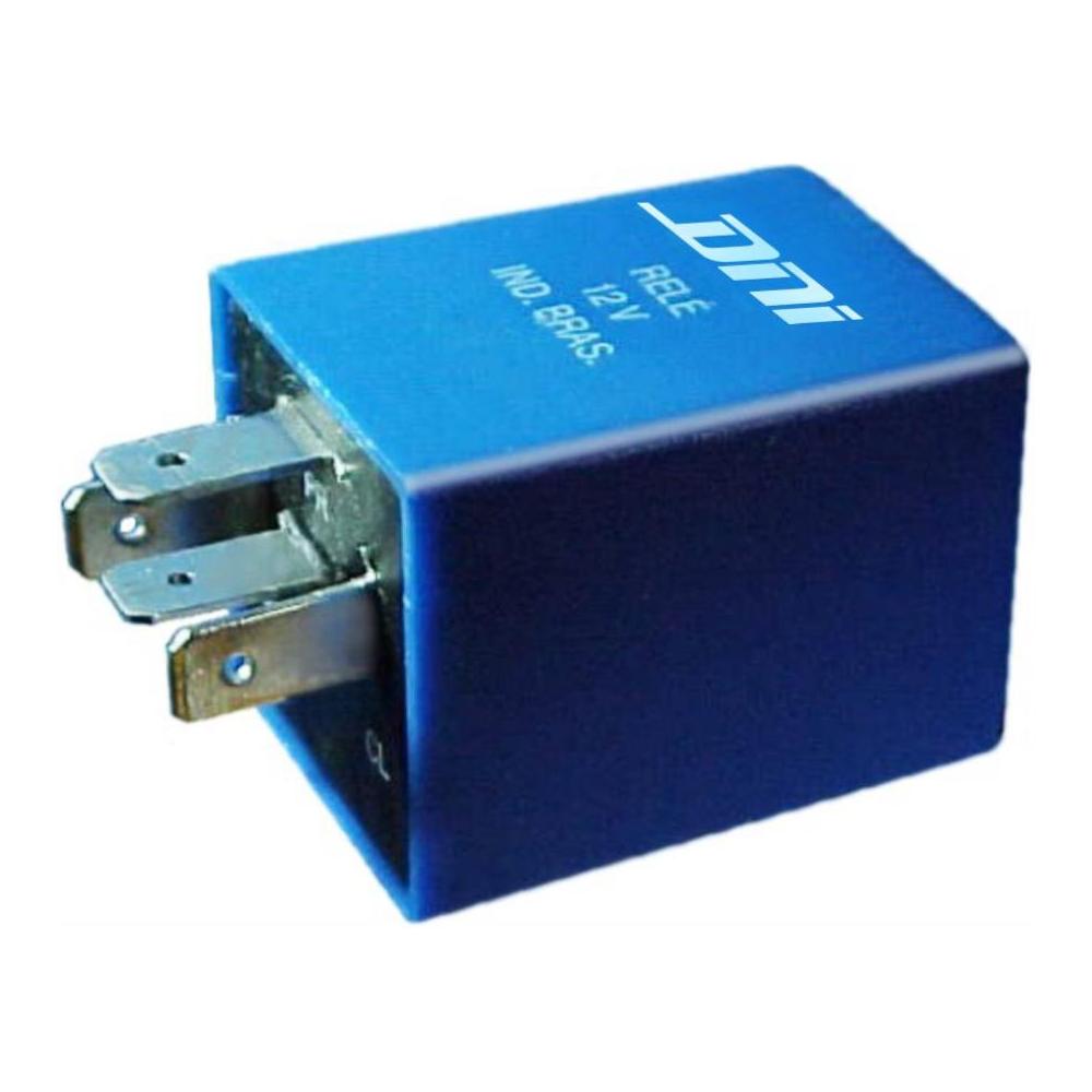 Relê 12V Auxiliar 4 Terminais Azul - DNI - 1117