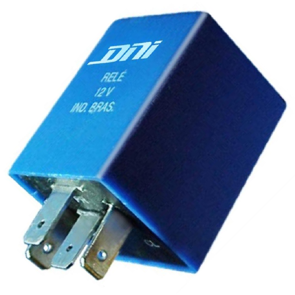 Relê 12V Auxiliar 4 Terminais Azul - DNI - 1117