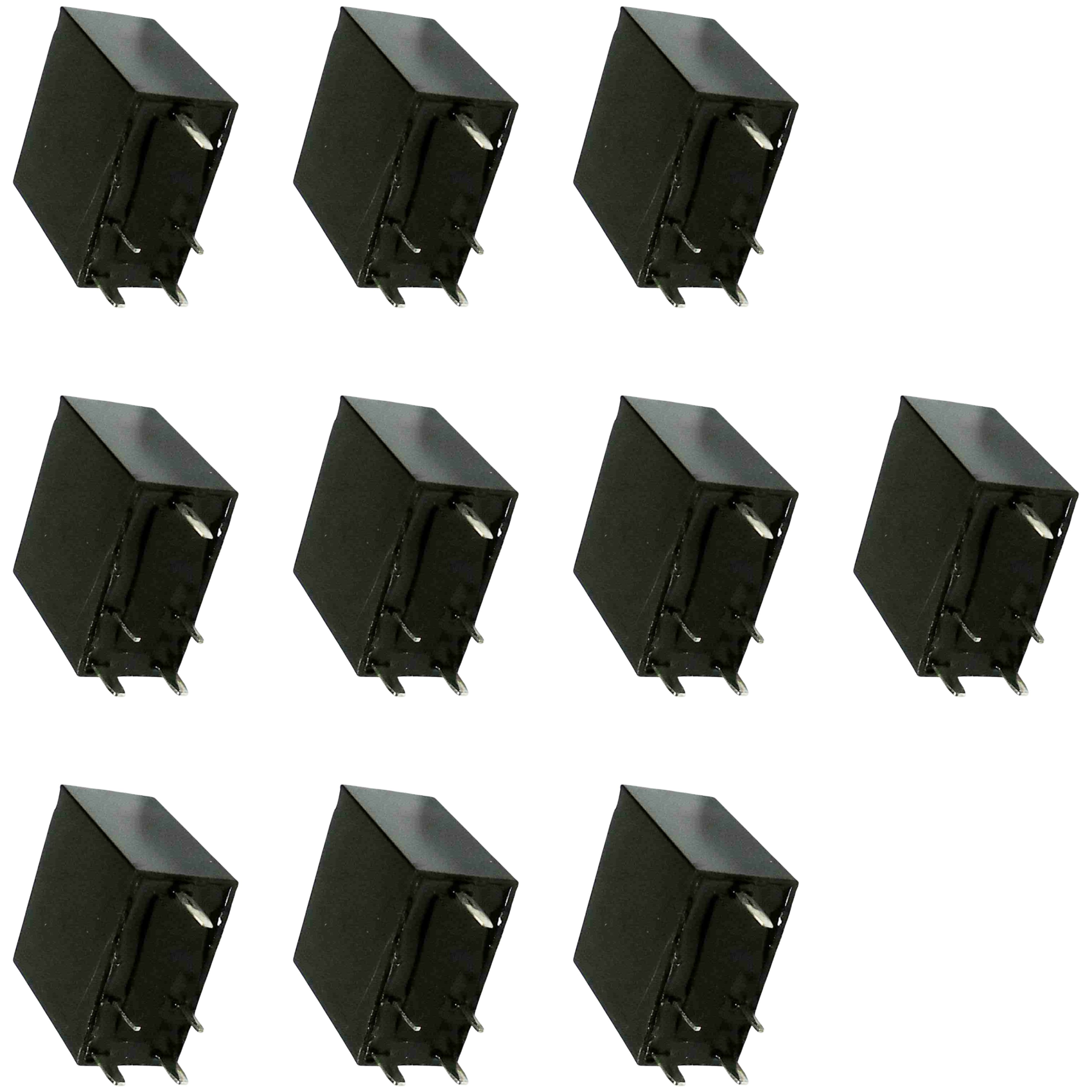 Kit 10 Relés 12V PCIe Plástico - DNI - 7587