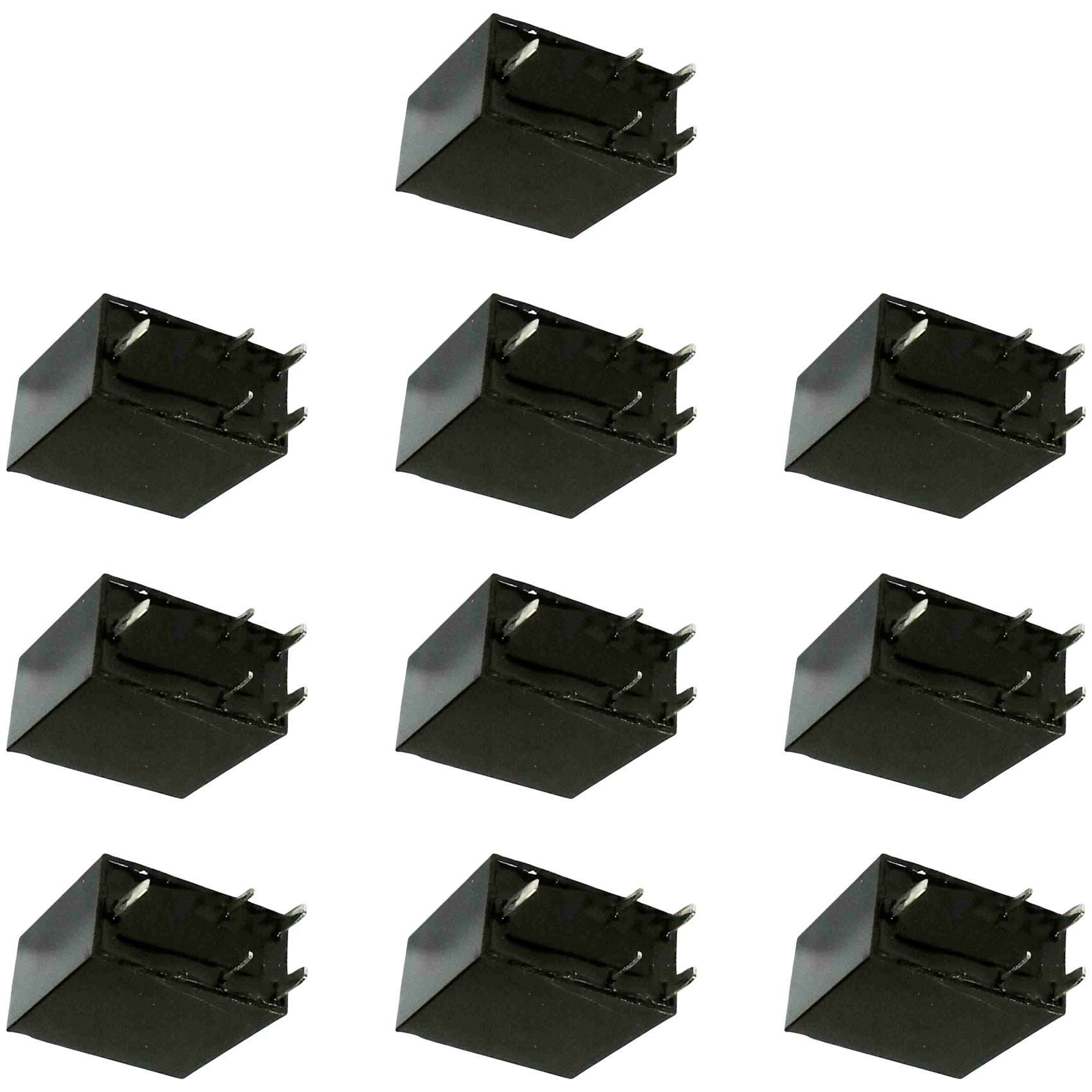 Kit 10 Relés 12V PCIe Plástico - DNI - 7587