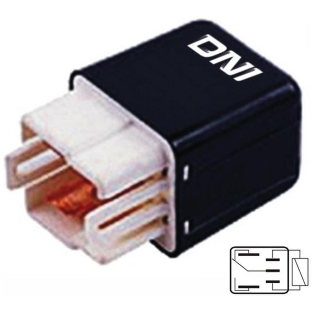Relê Auxiliar 12V Plástico - DNI - 8106
