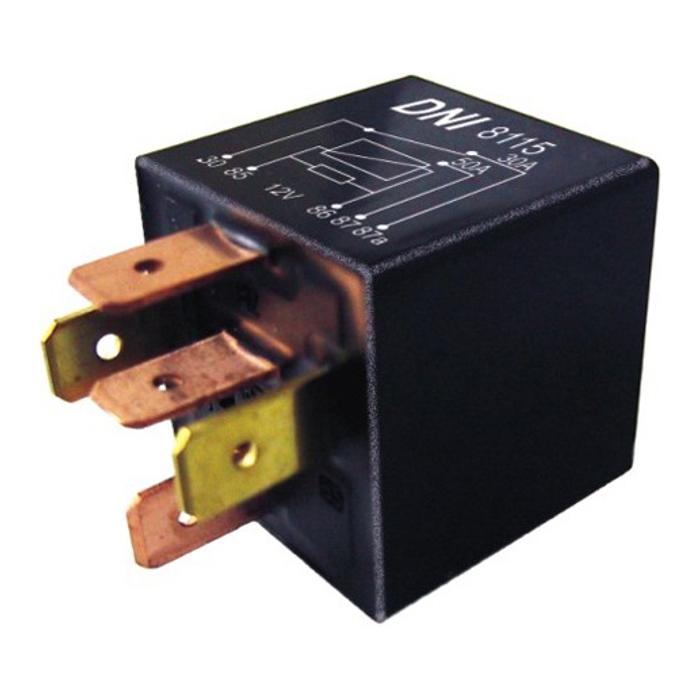 Relé Auxiliar 12V 5 Pinos 50A 30A Reversor Universal - DNI - 8115