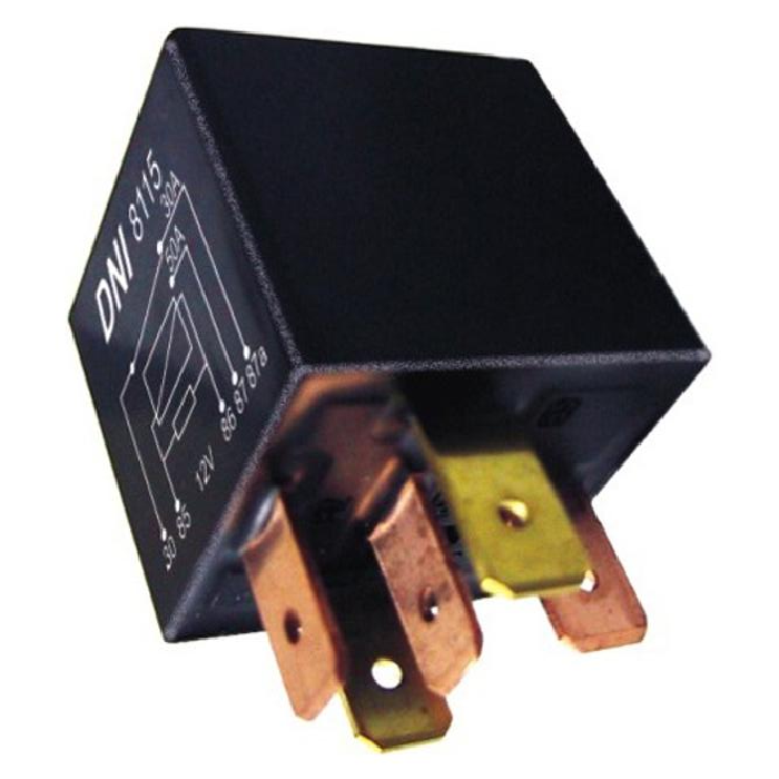 Relé Auxiliar 12V 5 Pinos 50A 30A Reversor Universal - DNI - 8115