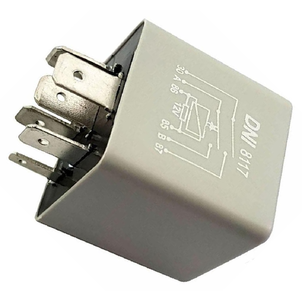 Relê 12V 6 Terminais Branco - DNI - 8117