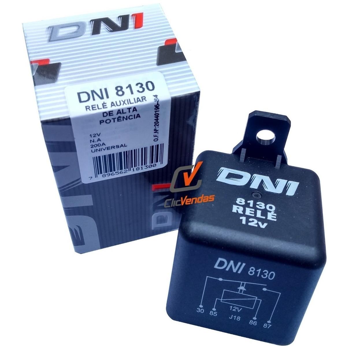 Relé Auxiliar Universal 100A 12V para Foton Aumark e Minitruck - DNI - DNI 8130