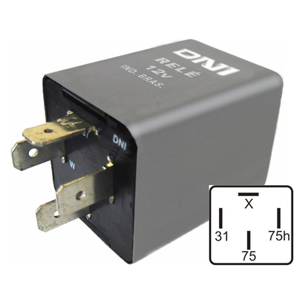 Relé Desembaçador de Vidro Traseiro 12V 4 Terminais para Fiat Palio e Siena - DNI - DNI 8401