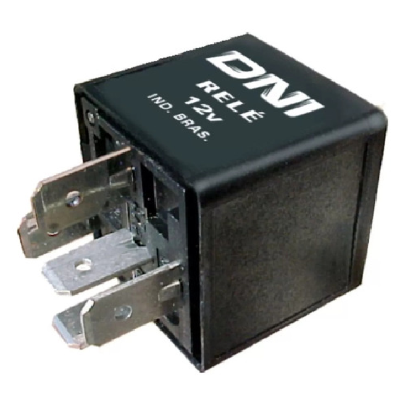 Relê 12V 5 Terminais de Plástico - DNI - 8511