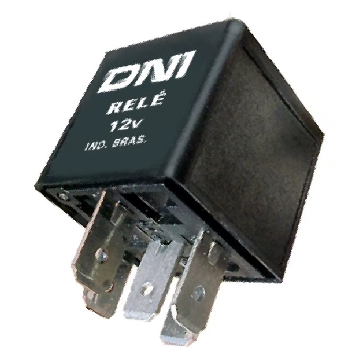 Relê 12V 5 Terminais de Plástico - DNI - 8511