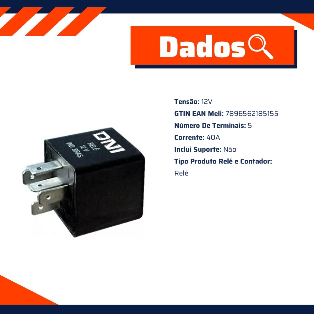 Jogo de Relê - DNI - 8515