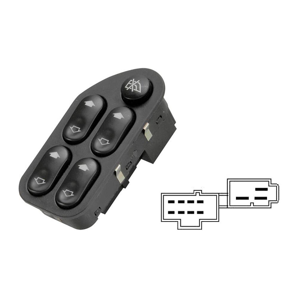 Interruptor do Vidro Elétrico - Diretec - DTC2193