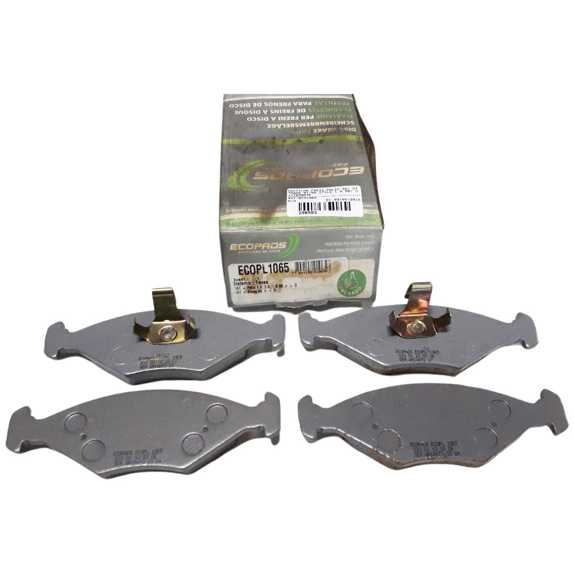 Pastilha de Freio Dianteira para Fiat Palio e Stilo - ECOPADS - ECO1065