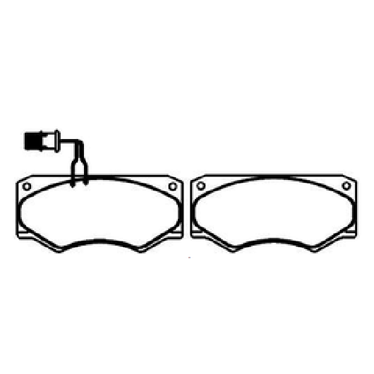 Pastilha de Freio Dianteira para Iveco Daily 49.10 - ECOPADS - ECO1153