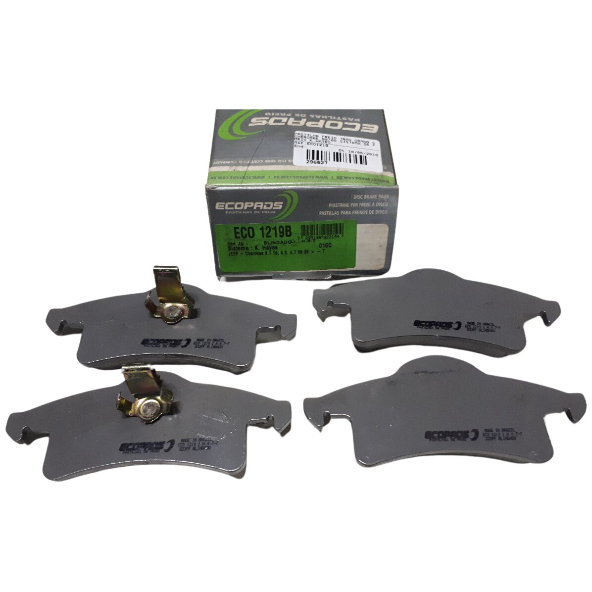 Pastilha de Freio Traseira para Jeep Cherokee - ECOPADS - ECO1219