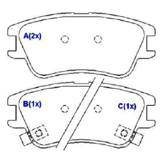 Pastilha de Freio Dianteira para Hyundai Atos Prime - ECOPADS - ECO1237